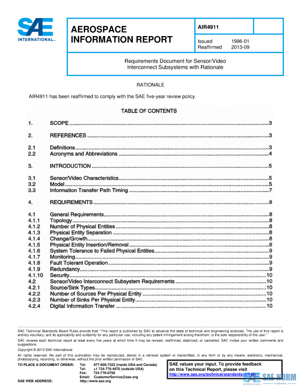 SAE AIR 4911 Series PDF