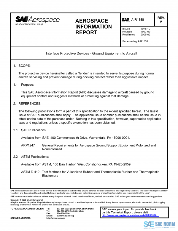 SAE AIR 1558 Series PDF