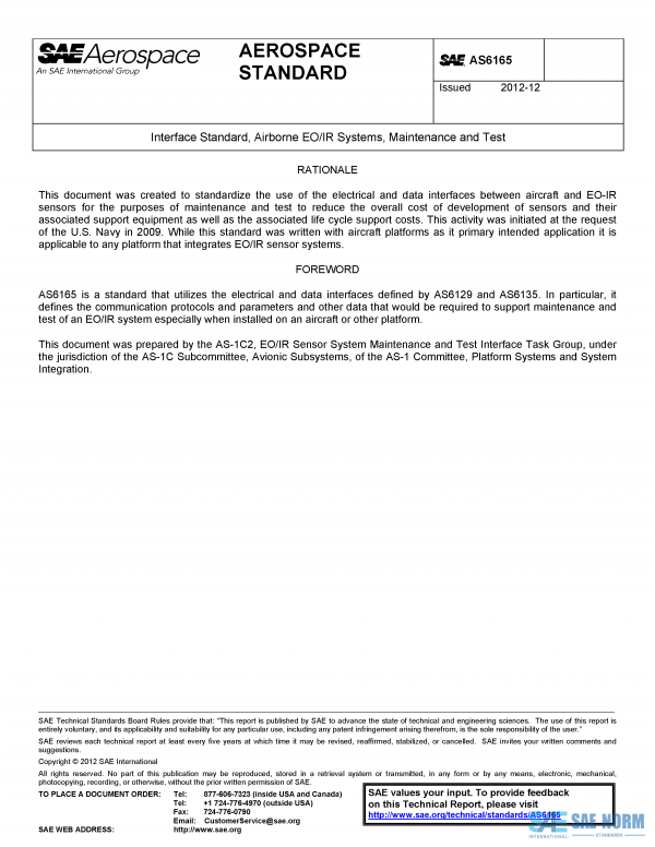 SAE AS 6165 Series PDF