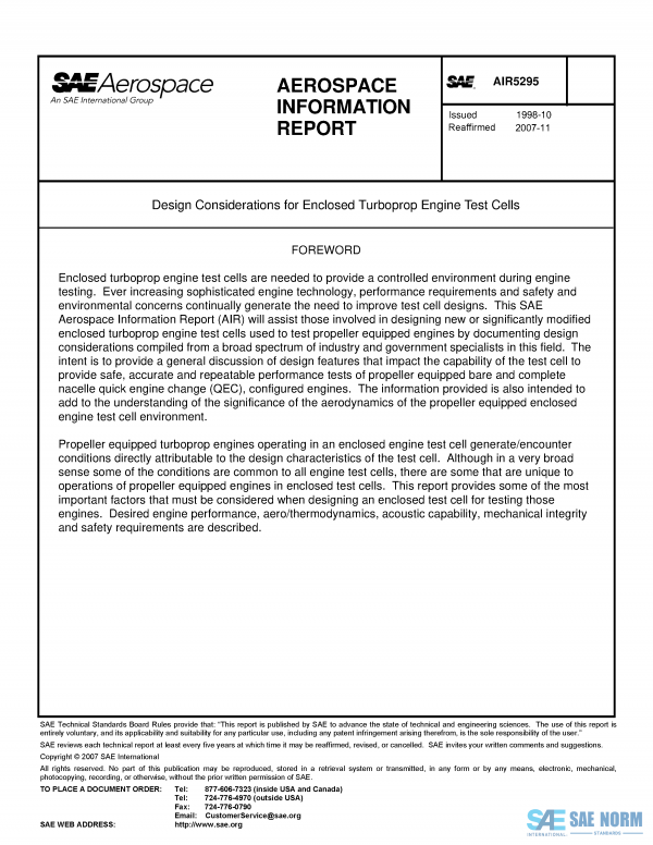 SAE AIR 5295 Series PDF