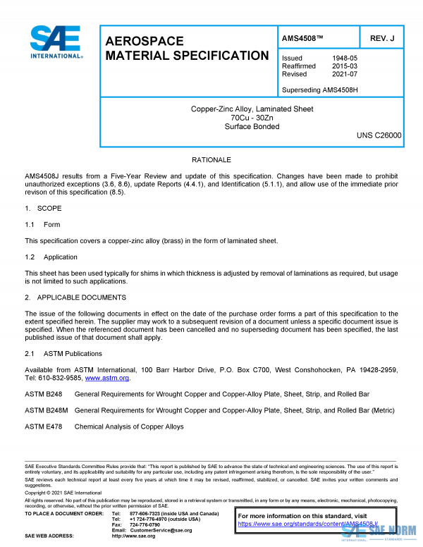 SAE AMS 4508 Series PDF