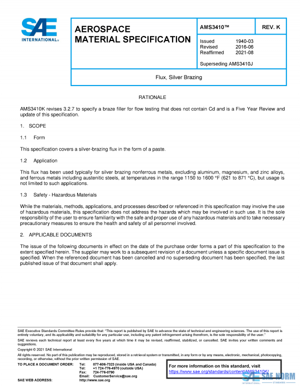 SAE AMS 3410 Series PDF