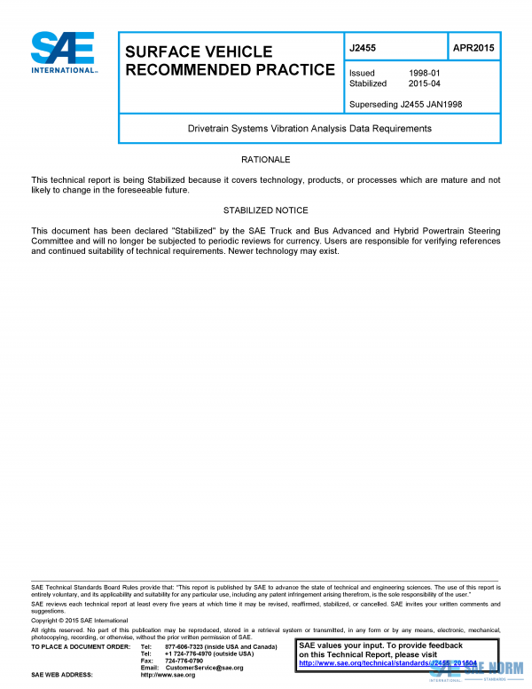 SAE J 2455 Series PDF