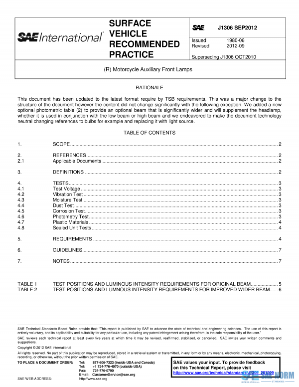 SAE J 1306 Series PDF